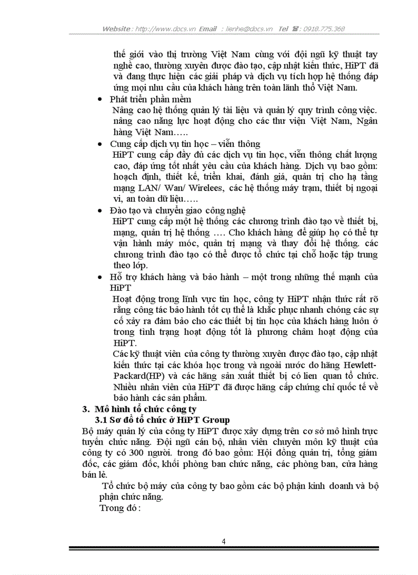 image for page Thực tập Tại Công ty CP tập đoàn HiPT HiPT Group