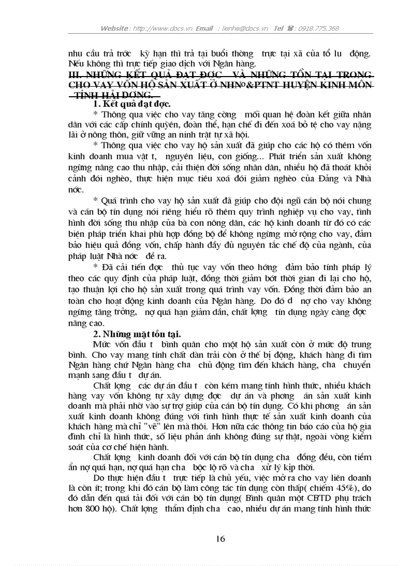 image for page Giải pháp nâng cao hiệu quả cho vay đối với hộ sản xuất ở Ngân hàng nông nghiệp huyện Kinh Môn tỉnh Hải Dương