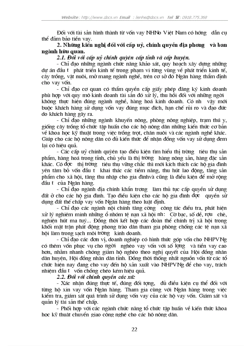 image for page Giải pháp nâng cao hiệu quả cho vay đối với hộ sản xuất ở Ngân hàng nông nghiệp huyện Kinh Môn tỉnh Hải Dương