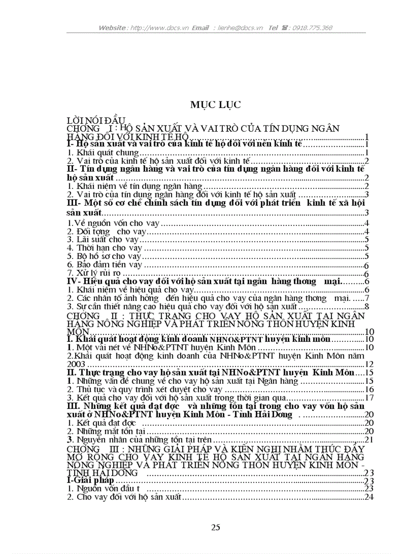 image for page Giải pháp nâng cao hiệu quả cho vay đối với hộ sản xuất ở Ngân hàng nông nghiệp huyện Kinh Môn tỉnh Hải Dương