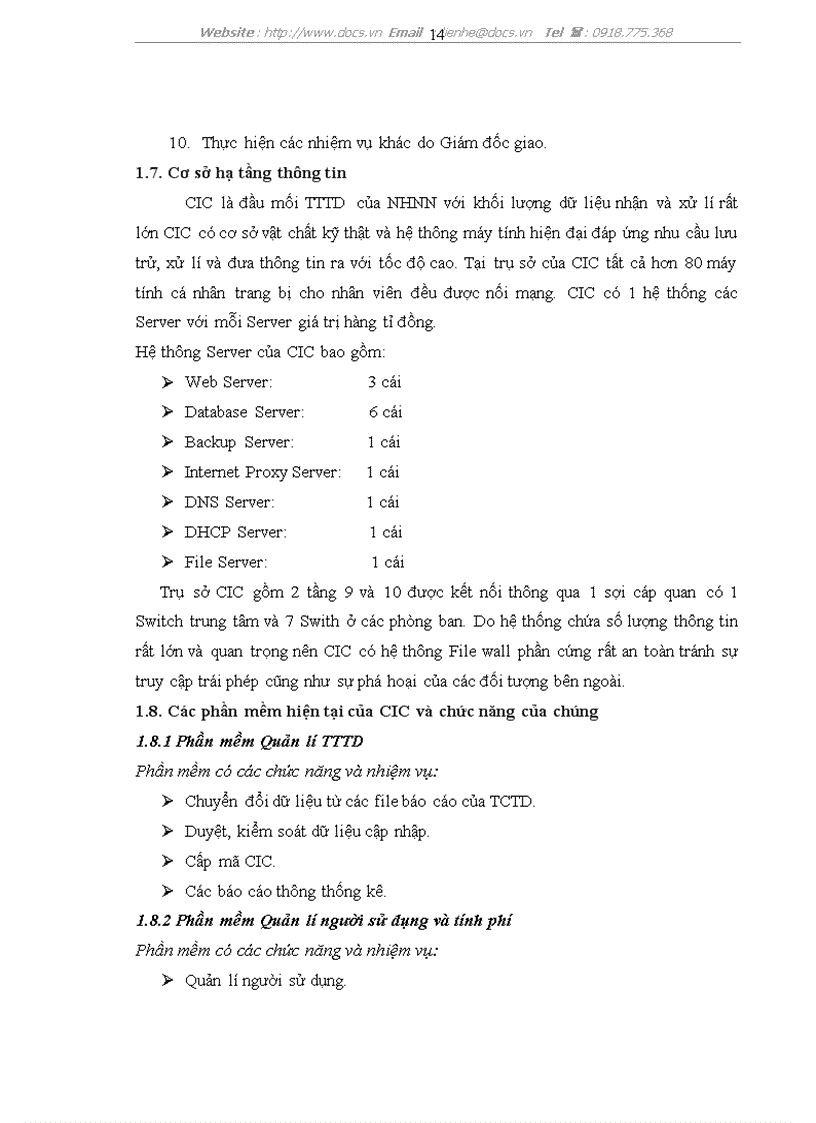 image for page Thực tập Tại Trung tâm thông tin tín dụng Ngân hàng Nhà nước