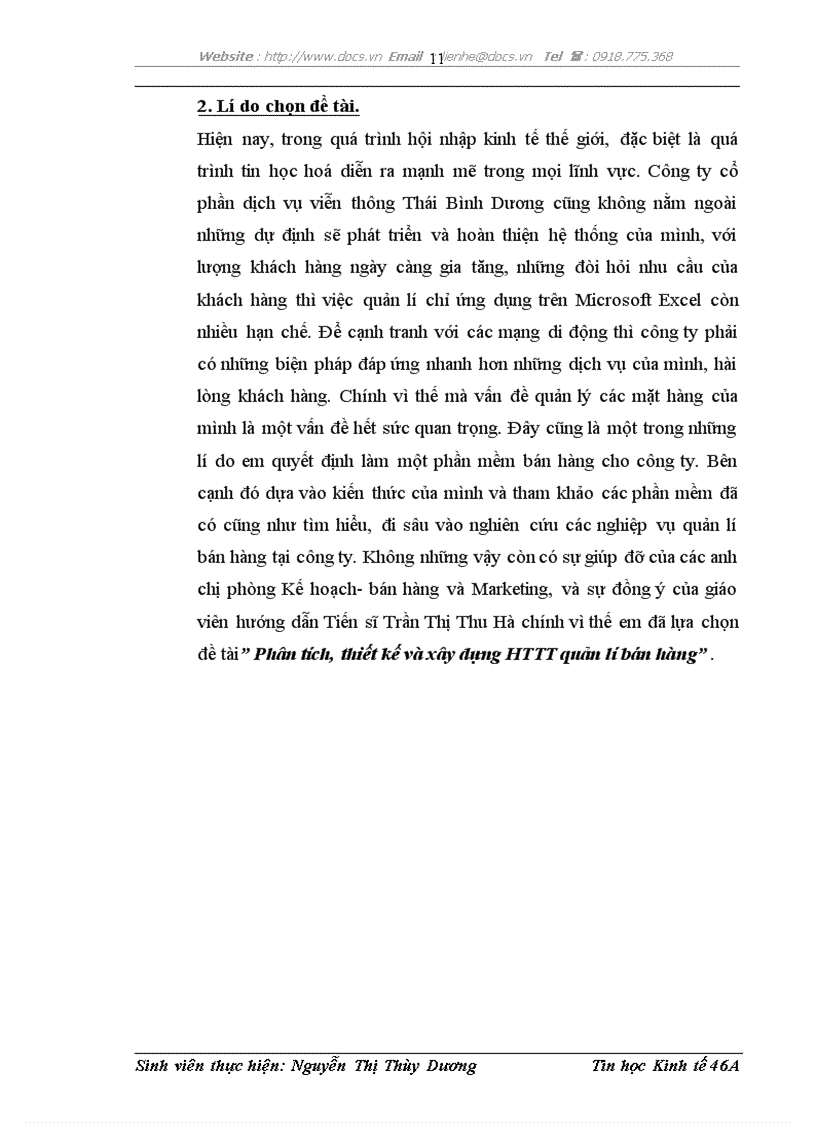 image for page Thực tập tại Công ty CP dịch vụ viễn thông Thái Bình Dương