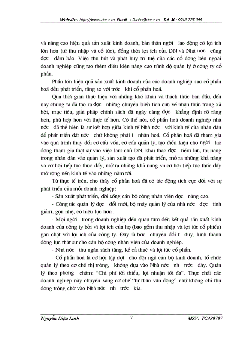 image for page Vấn đề hiệu quả của hoạt động sản xuất kinh doanh sau cổ phần hoá doanh nghiệp ở Công ty cổ phần hoá phẩm Ba Nhất