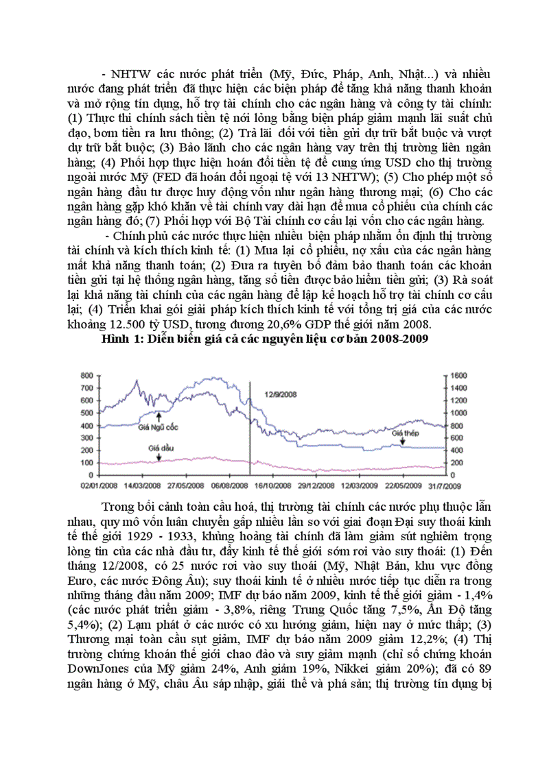 Chính sách tiền tệ đối với ổn định và phát triển kinh tế xã hội trong bối cảnh khủng hoảng tài chính và suy thoái kinh tế thế giới