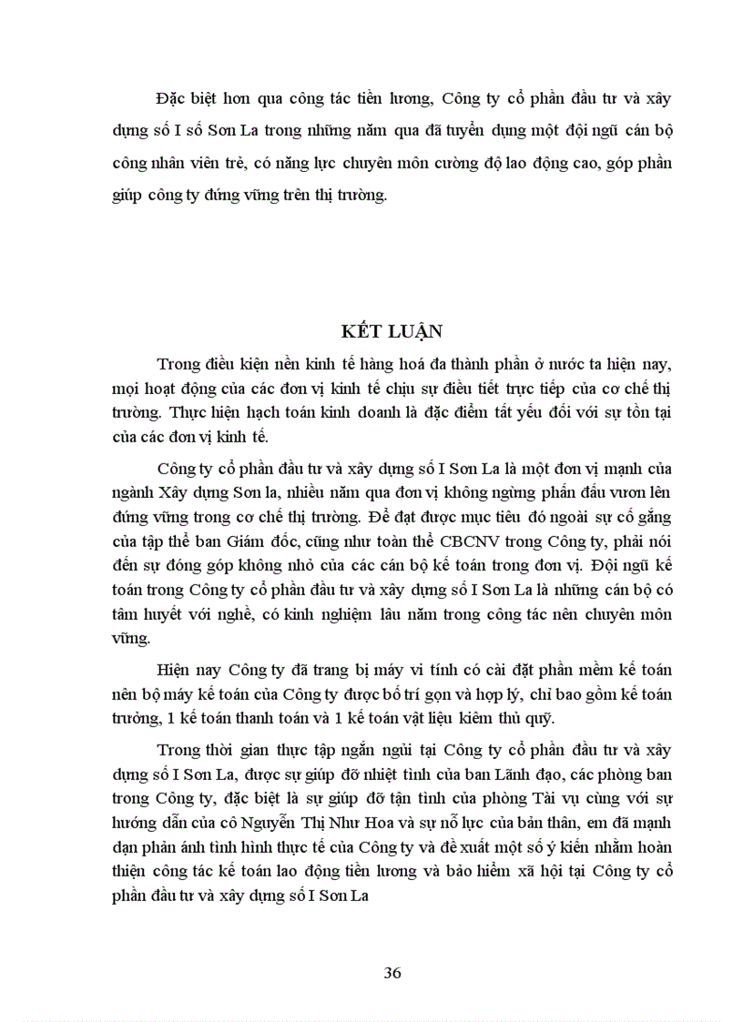 image for page Kế toán tiền lương và các khoản trích theo lương tại công ty cổ phần đầu tư và xây dựng số I Sơn La để làm báo cáo thực tập tốt nghiệp