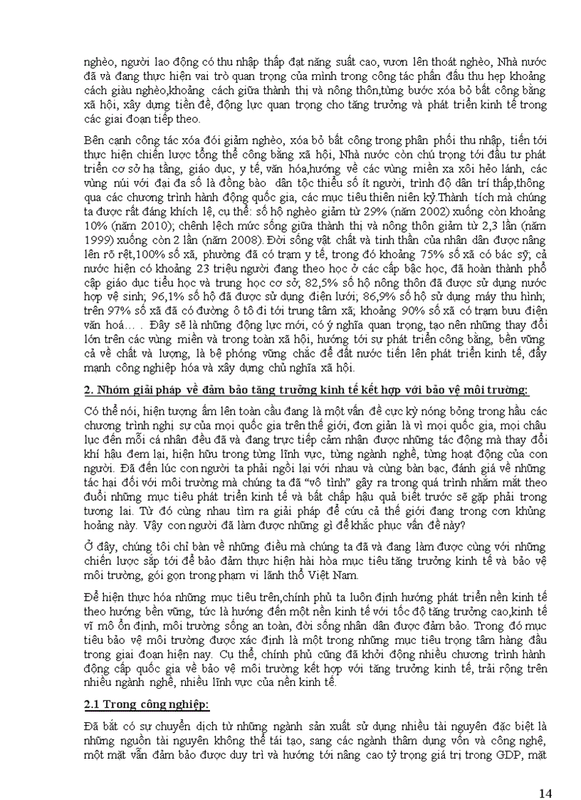 image for page Mối quan hệ giữa tăng trưởng kinh tế công bằng xã hội và bảo vệ môi trường