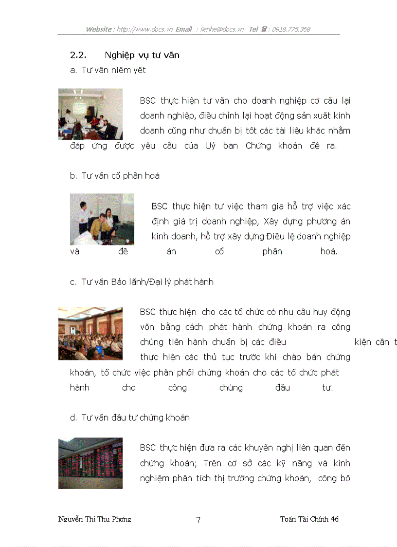 image for page Thực tập tại Công ty chứng khoán ngân hàng NHĐT PT BIDV Việt Nam lt NHa gt