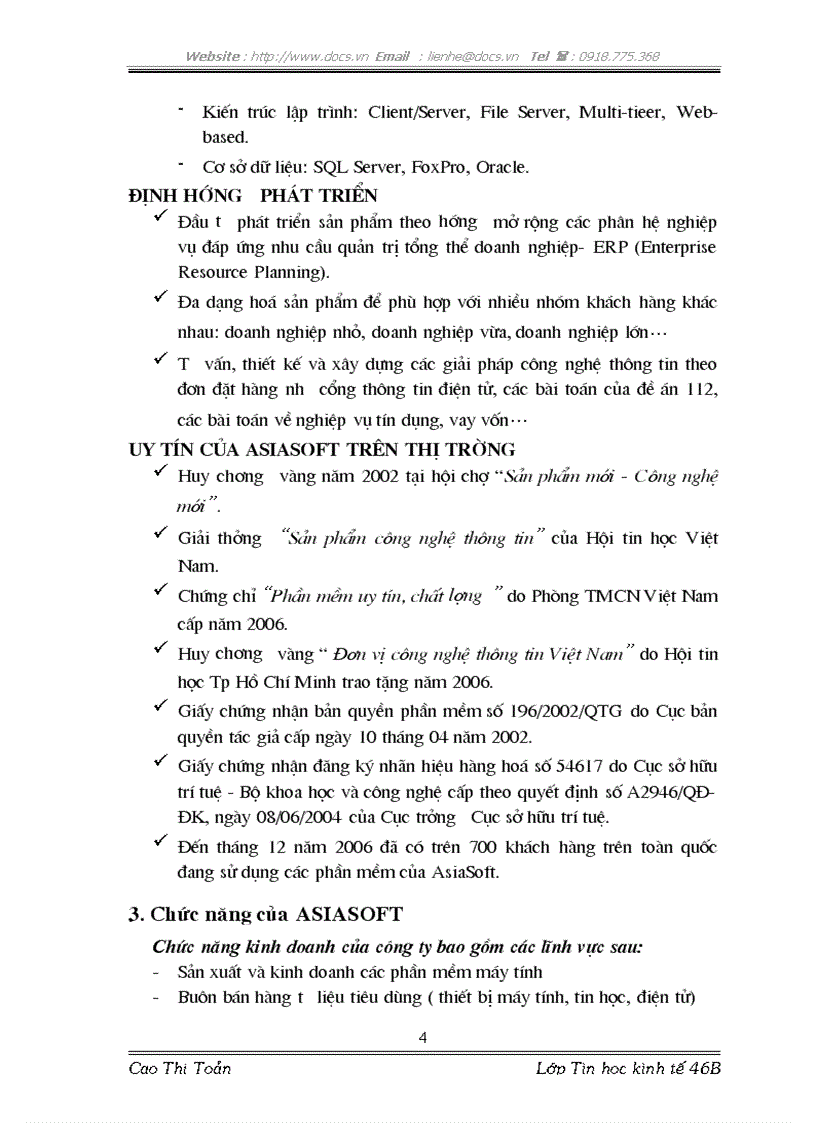 image for page Thực tập tại Công ty CP phát triển phần mềm ASIA