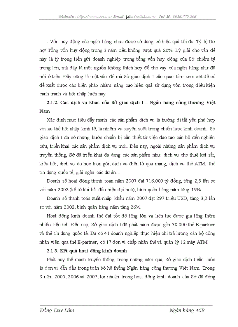 image for page Thực tập tại Sở Giao dịch 1 ngân hàng NHTMCP Công Thương VietinBank Việt Nam lt NHa gt