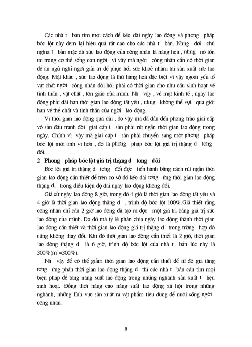 image for page Bản chất và các hình thức biểu hiện của giá trị thặng dư