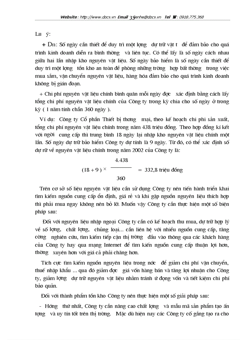 image for page Vốn lưu động và hiệu quả sử dụng vốn lưu động tại Công ty Cổ phần Thiết bị thương mại