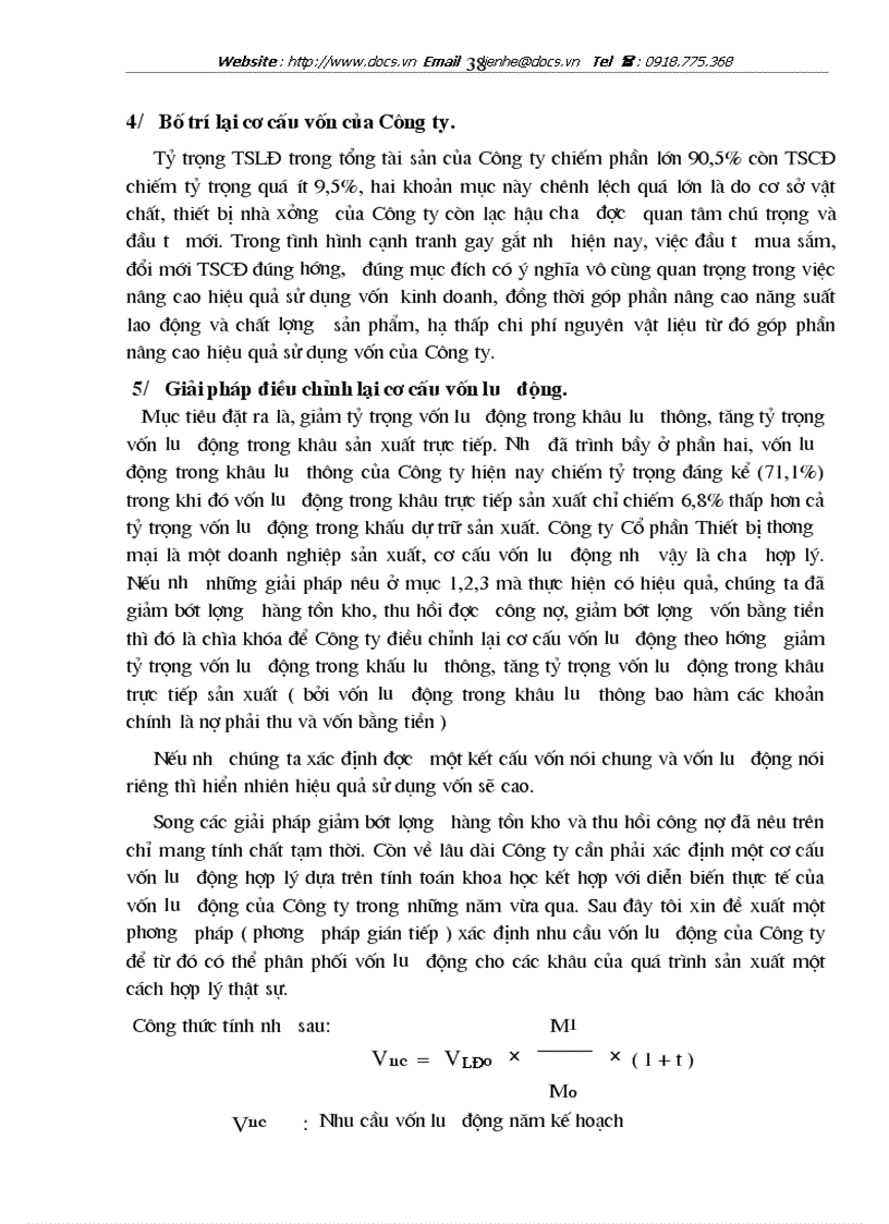 image for page Vốn lưu động và hiệu quả sử dụng vốn lưu động tại Công ty Cổ phần Thiết bị thương mại