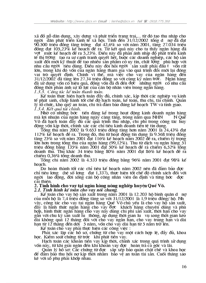 image for page Một số giải pháp nhằm nâng cao hiệu quả công tác kế toán cho vay tại NHNo và PTNT huyện Quế Võ