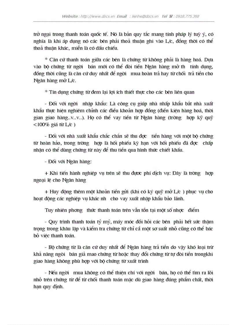 image for page Một số giải pháp nâng cao hiệu quả trong công tác thanh toán hàng xuất nhập khẩu bằng phương thức tính dụng chứng từ tại Ngân hàng Ngoại thương Việt N