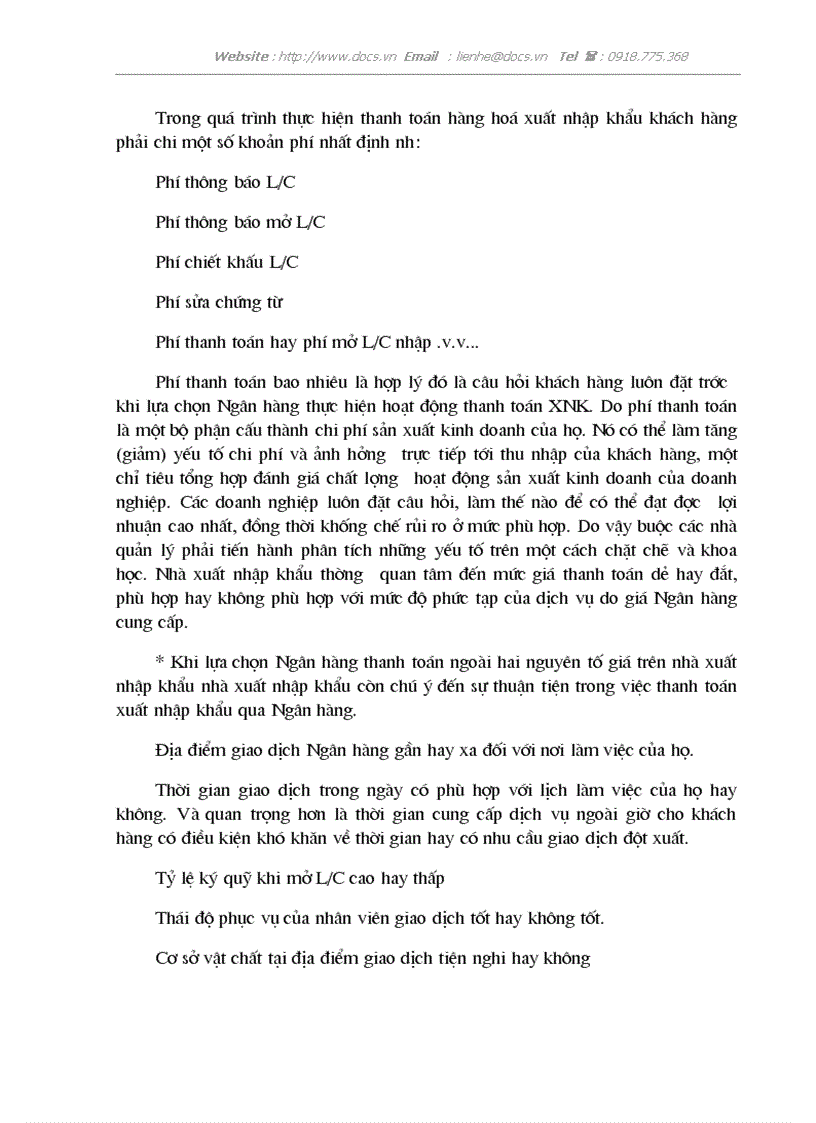image for page Một số giải pháp nâng cao hiệu quả trong công tác thanh toán hàng xuất nhập khẩu bằng phương thức tính dụng chứng từ tại Ngân hàng Ngoại thương Việt N