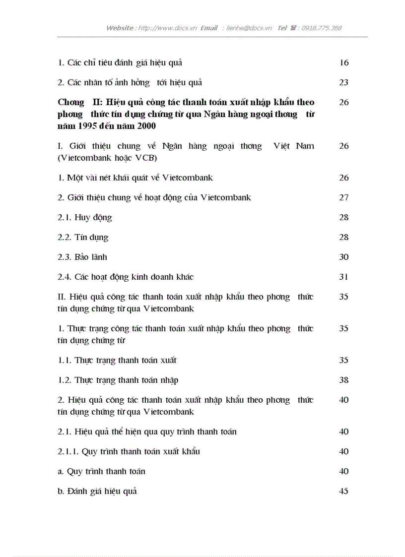 image for page Một số giải pháp nâng cao hiệu quả trong công tác thanh toán hàng xuất nhập khẩu bằng phương thức tính dụng chứng từ tại Ngân hàng Ngoại thương Việt N