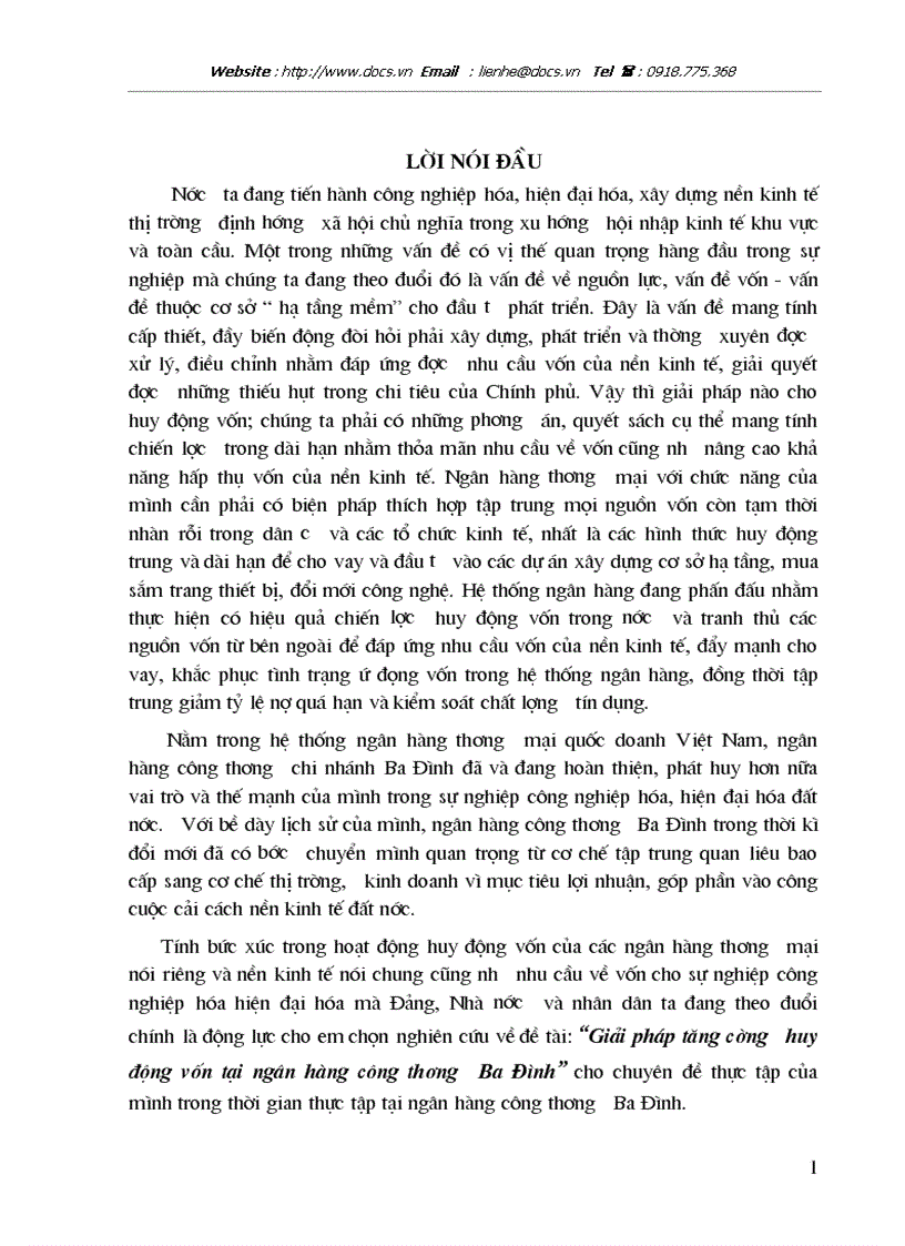 image for page Giải pháp tăng cường huy động vốn tại ngân hàng công thương Ba Đình