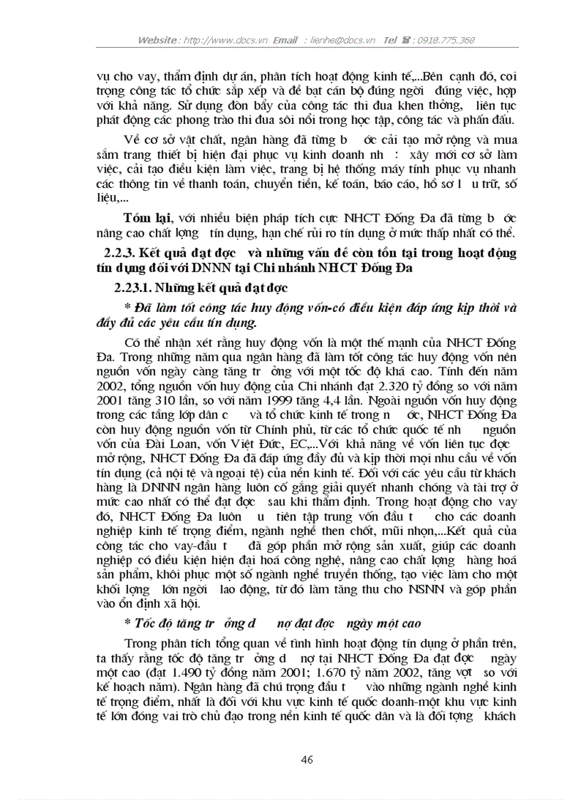 image for page Giải pháp nâng cao chất lượng tín dụng khi cho vay Doanh nghiệp Nhà nước tại Chi nhánh Ngân hàng Công thương Khu vực Đống Đa