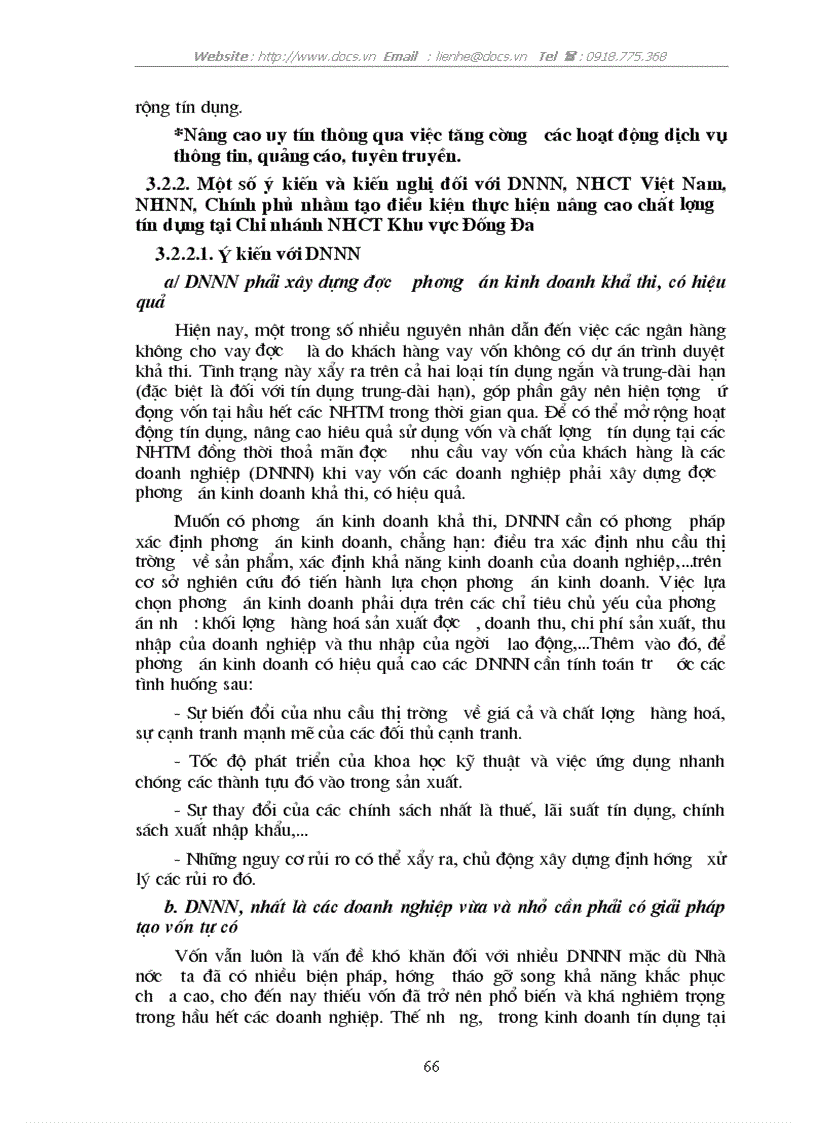 image for page Giải pháp nâng cao chất lượng tín dụng khi cho vay Doanh nghiệp Nhà nước tại Chi nhánh Ngân hàng Công thương Khu vực Đống Đa