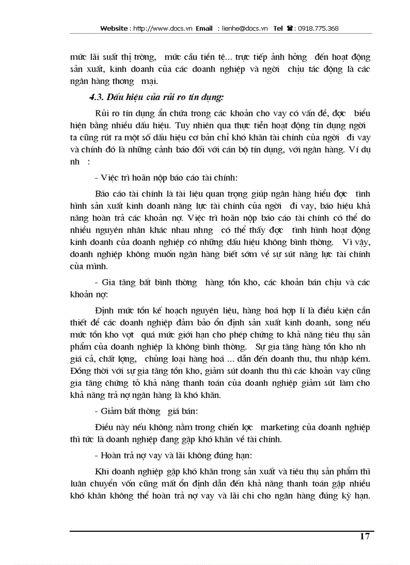 image for page Tín dụng và rủi ro trong hoạt động tín dụng của ngân hàng thương mại