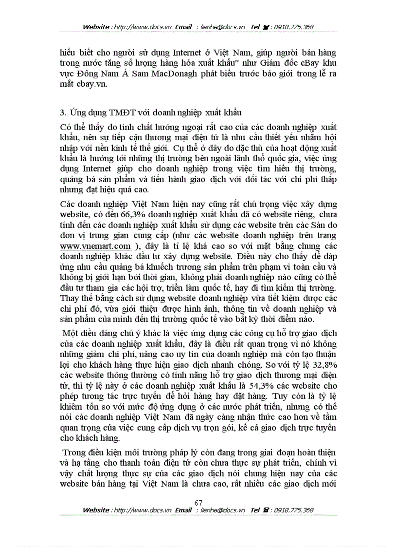 image for page Thực trạng và giải pháp phát triển thương mại điện tử ở Việt Nam