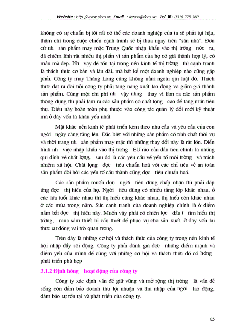 image for page Giải pháp chủ yếu tạo lập vốn cho hoạt động sản xuất kinh doanh ở Công ty cổ phần May Thăng Long