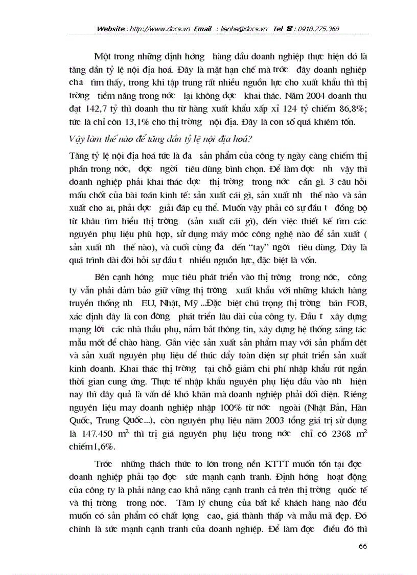 image for page Giải pháp chủ yếu tạo lập vốn cho hoạt động sản xuất kinh doanh ở Công ty cổ phần May Thăng Long