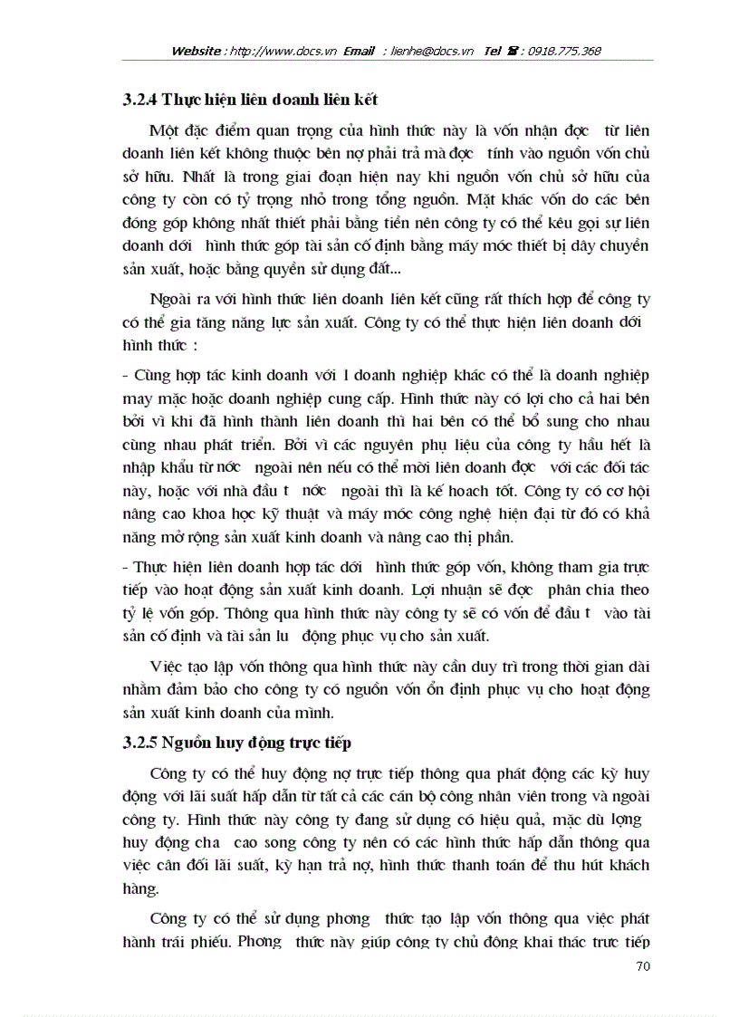 image for page Giải pháp chủ yếu tạo lập vốn cho hoạt động sản xuất kinh doanh ở Công ty cổ phần May Thăng Long