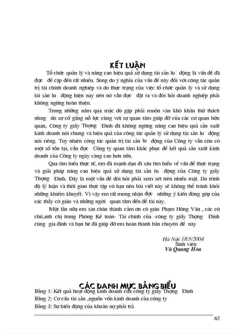 image for page Giải pháp nhằm nâng cao hiệu quả sử dụng tài sản lưu động ở Công ty giầy Thượng tích tình hình thực hiện doanh thu bán hàng tại Công ty giầy Thuỵ Khuê