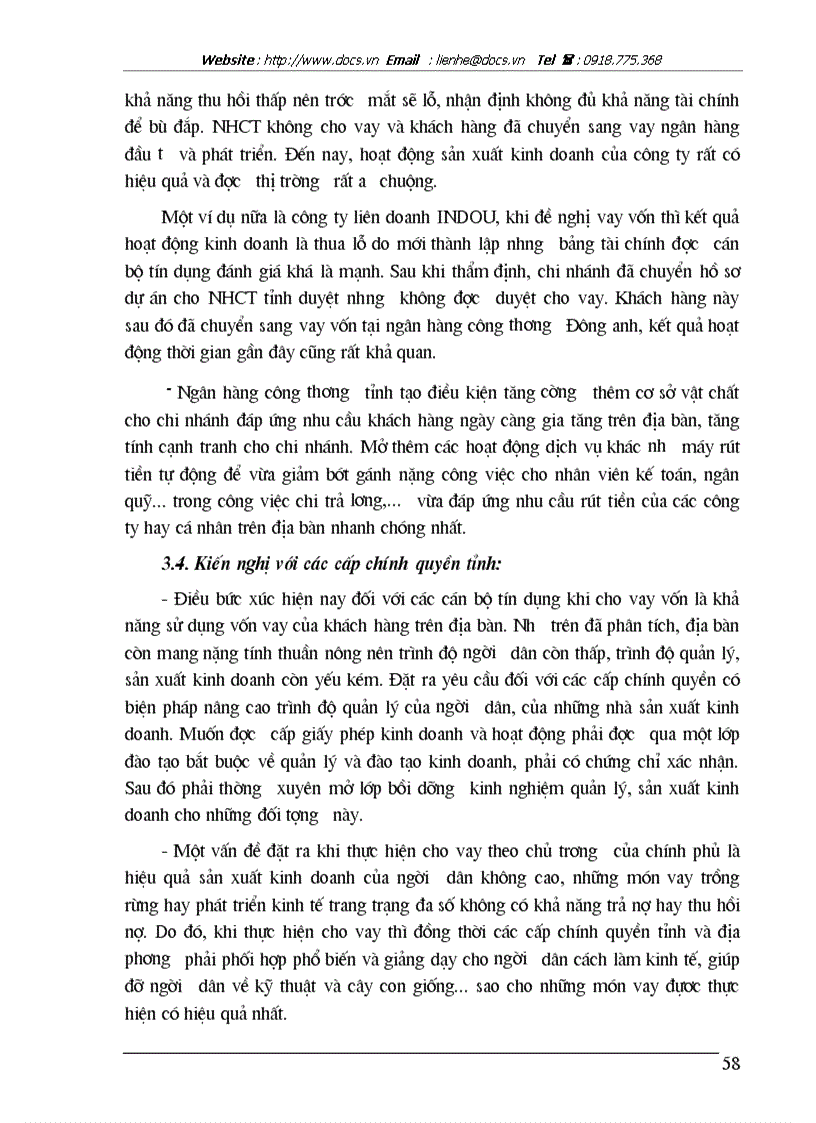 image for page Một số giải pháp nâng cao chất lượng tín dụng trung dài hạn tại Ngân hàng Công thương Phúc Yên