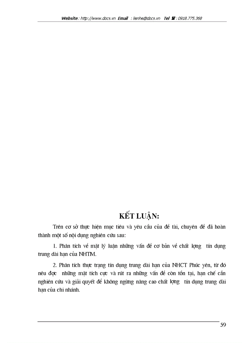 image for page Một số giải pháp nâng cao chất lượng tín dụng trung dài hạn tại Ngân hàng Công thương Phúc Yên