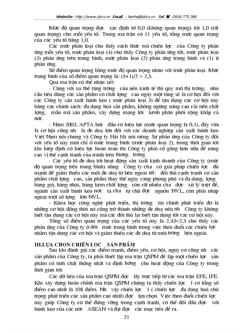 image for page Hoạch định chiến lược cạnh tranh cho Công ty bánh kẹo Hải Hà