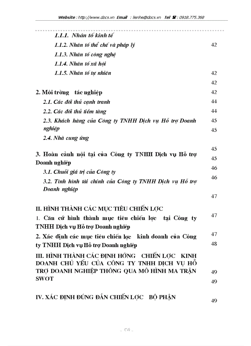 image for page Xây dựng chiến lược kinh doanh đến năm 2010 tại Công ty TNHH Dịch vụ Hỗ trợ Doanh nghiệp