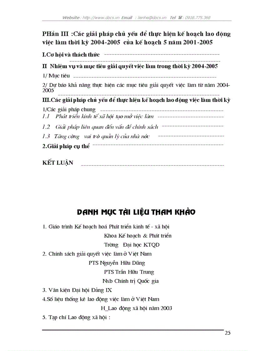 image for page Kế hoạch lao động việc làm