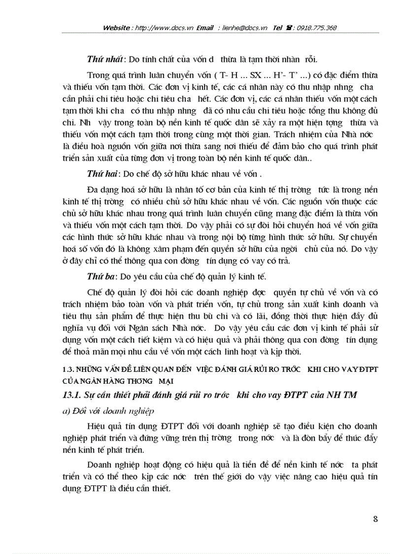 image for page Đánh giá rủi ro trước khi cho vay ĐTPT tại Chi nhánh ngân hàng ĐT PT Yên Bái