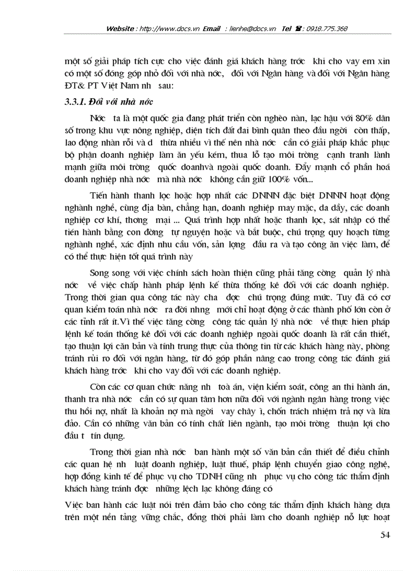 image for page Đánh giá rủi ro trước khi cho vay ĐTPT tại Chi nhánh ngân hàng ĐT PT Yên Bái