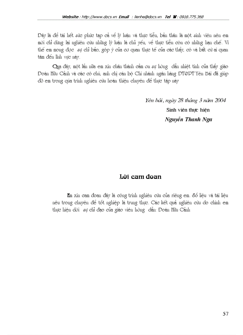 image for page Đánh giá rủi ro trước khi cho vay ĐTPT tại Chi nhánh ngân hàng ĐT PT Yên Bái
