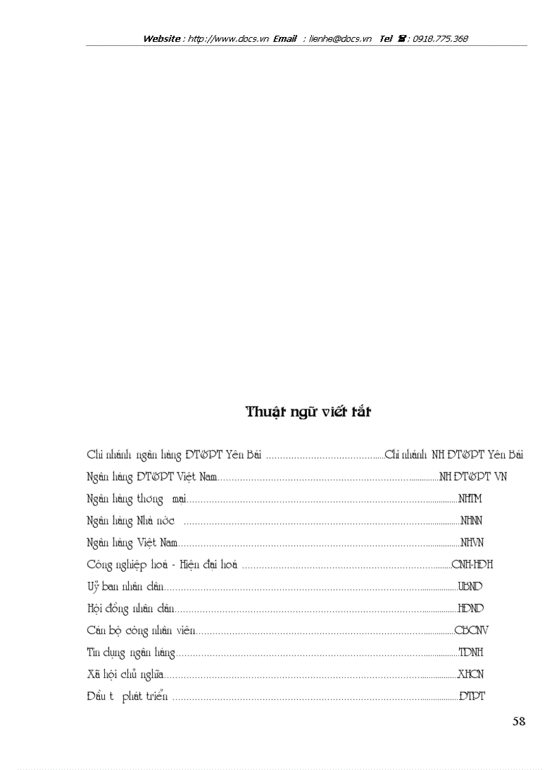 image for page Đánh giá rủi ro trước khi cho vay ĐTPT tại Chi nhánh ngân hàng ĐT PT Yên Bái