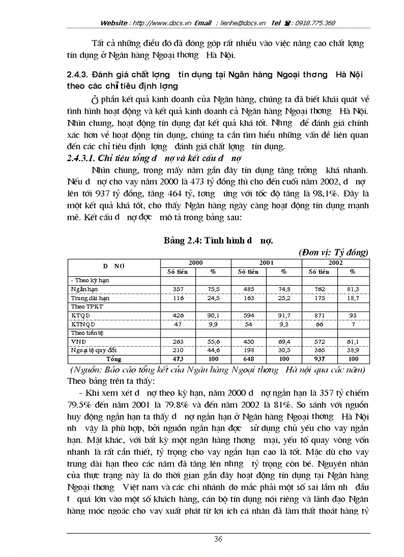 image for page Giải pháp nâng cao chất lượng tín dụng tại Ngân hàng Ngoại thương Hà Nội
