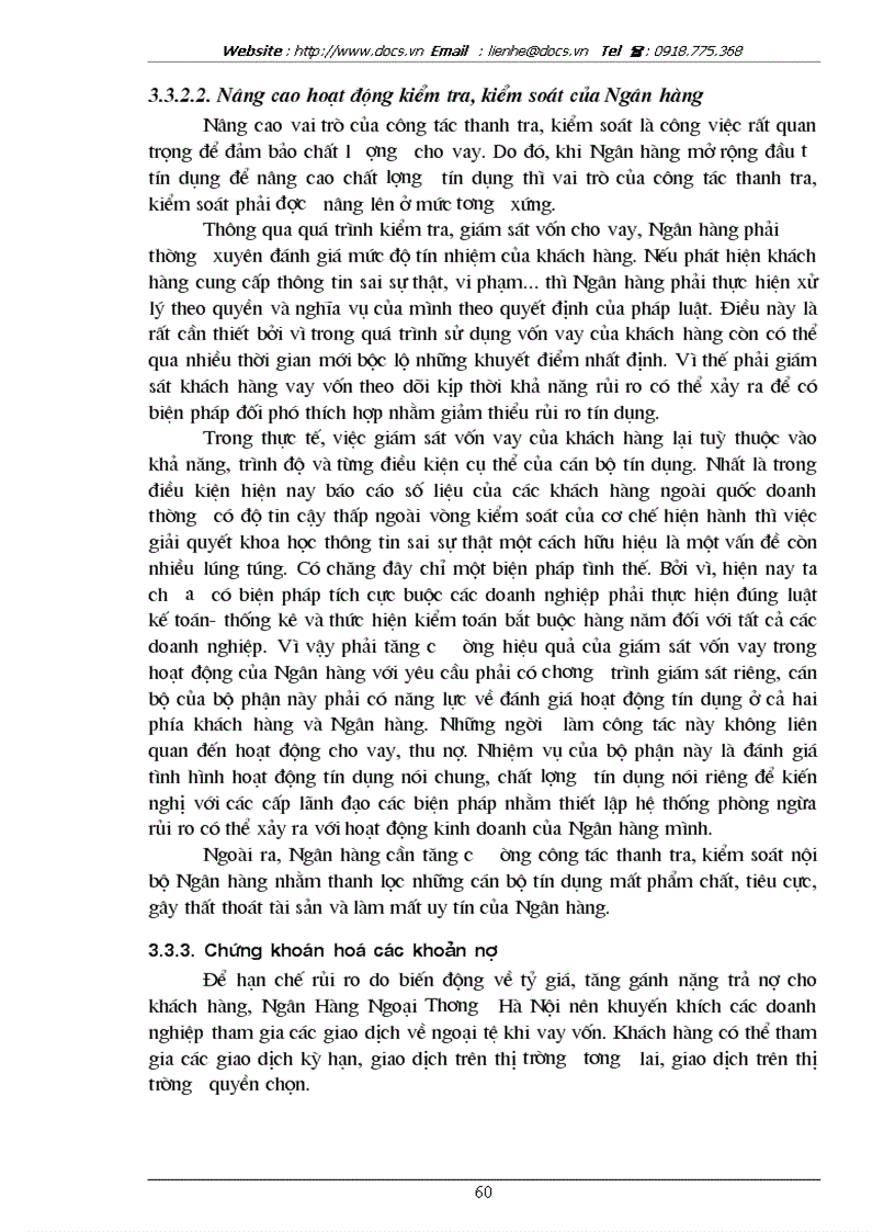 image for page Giải pháp nâng cao chất lượng tín dụng tại Ngân hàng Ngoại thương Hà Nội