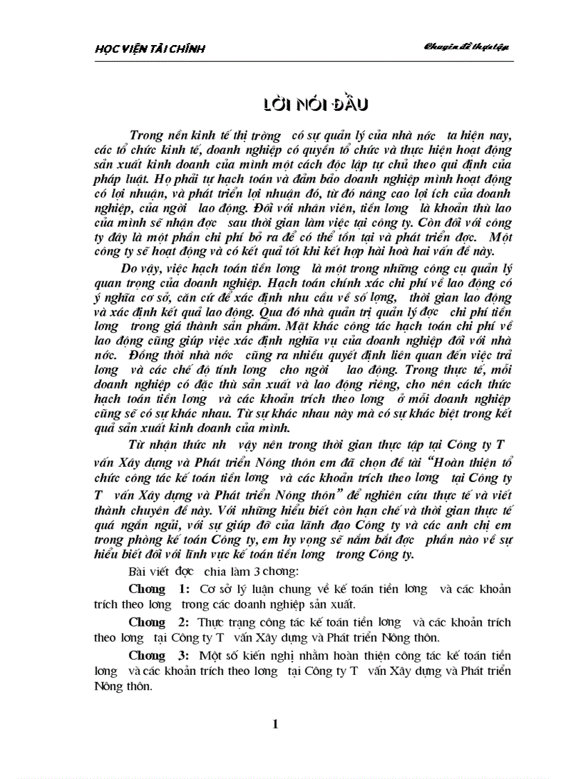 image for page Hoàn thiện tổ chức công tác kế toán tiền lương và các khoản trích theo lương tại Công ty Tư vấn Xây dựng và Phát triển Nông thôn