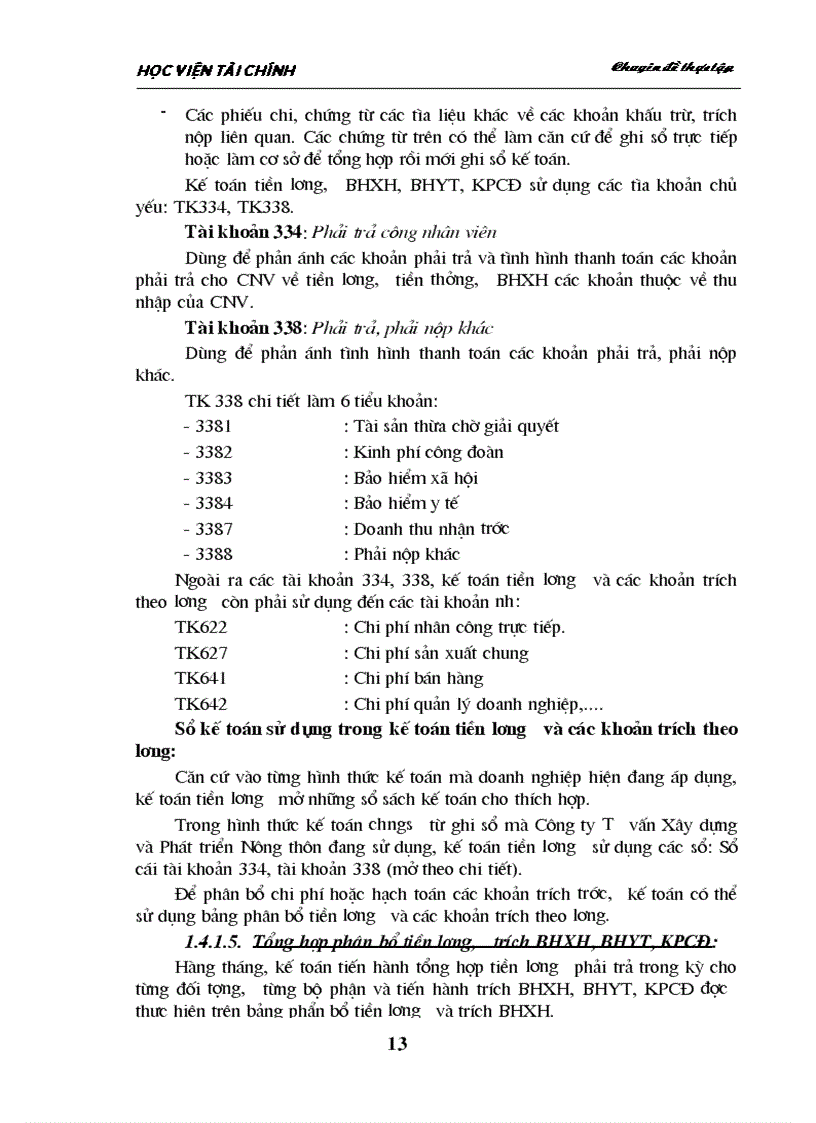 image for page Hoàn thiện tổ chức công tác kế toán tiền lương và các khoản trích theo lương tại Công ty Tư vấn Xây dựng và Phát triển Nông thôn