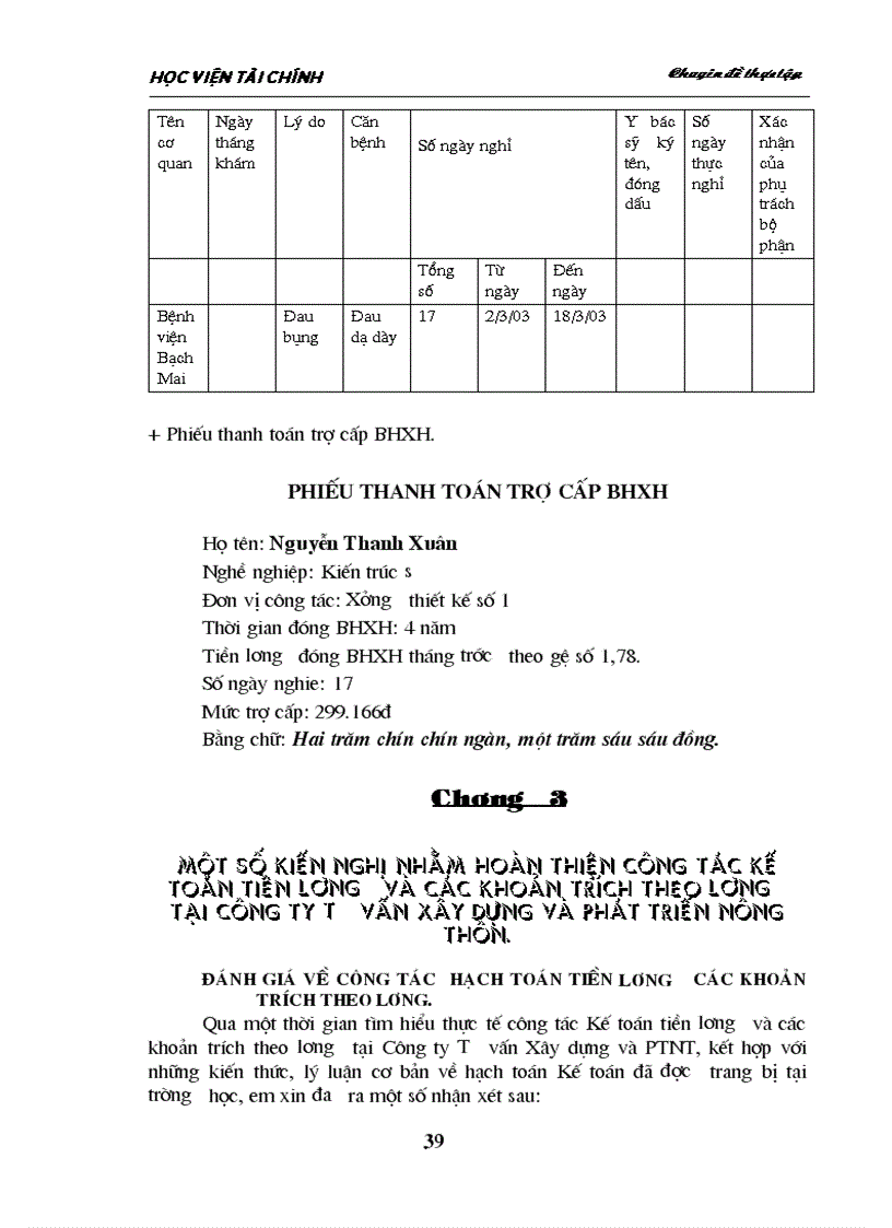 image for page Hoàn thiện tổ chức công tác kế toán tiền lương và các khoản trích theo lương tại Công ty Tư vấn Xây dựng và Phát triển Nông thôn
