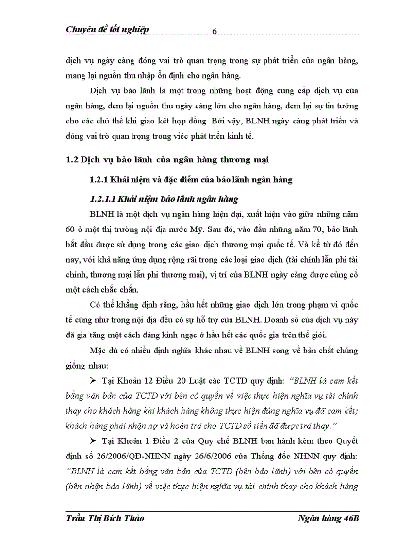 image for page Phát triển dịch vụ bảo lãnh tại Chi nhánh ngân hàng NHĐT PT BIDV Nam Hà Nội