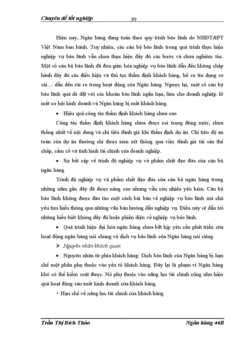 image for page Phát triển dịch vụ bảo lãnh tại Chi nhánh ngân hàng NHĐT PT BIDV Nam Hà Nội