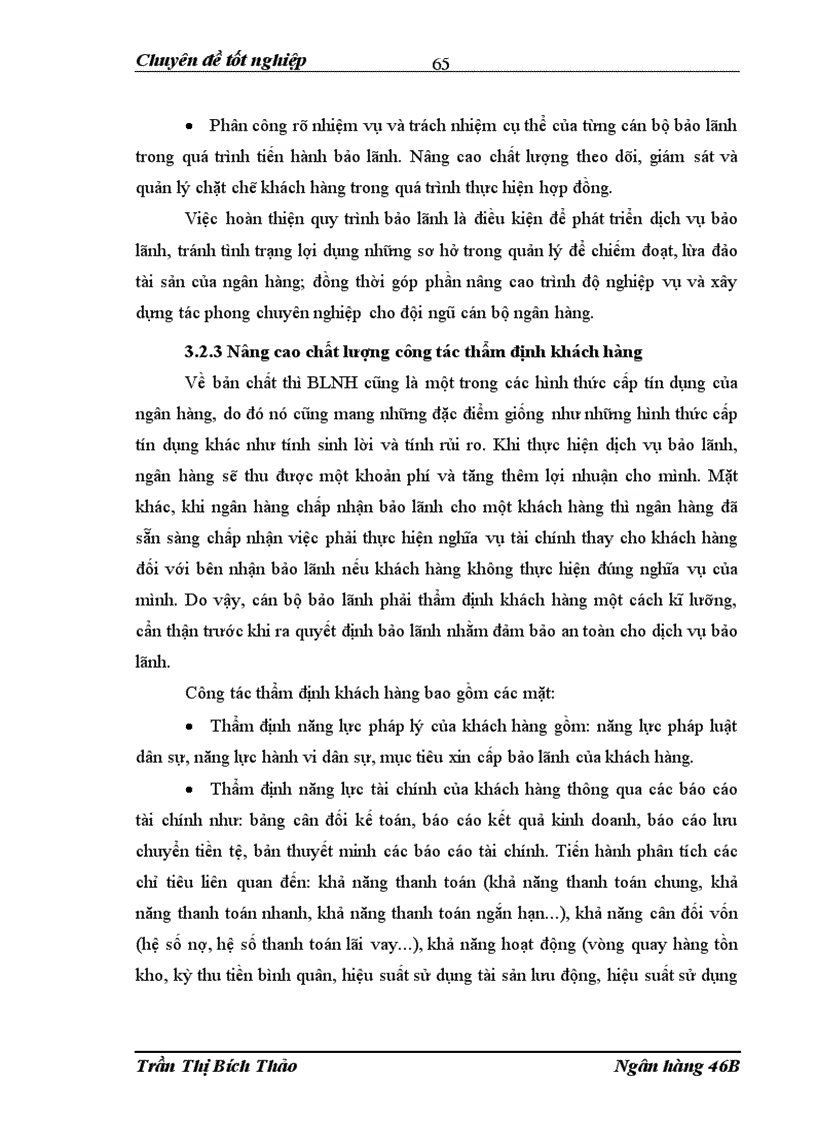 image for page Phát triển dịch vụ bảo lãnh tại Chi nhánh ngân hàng NHĐT PT BIDV Nam Hà Nội