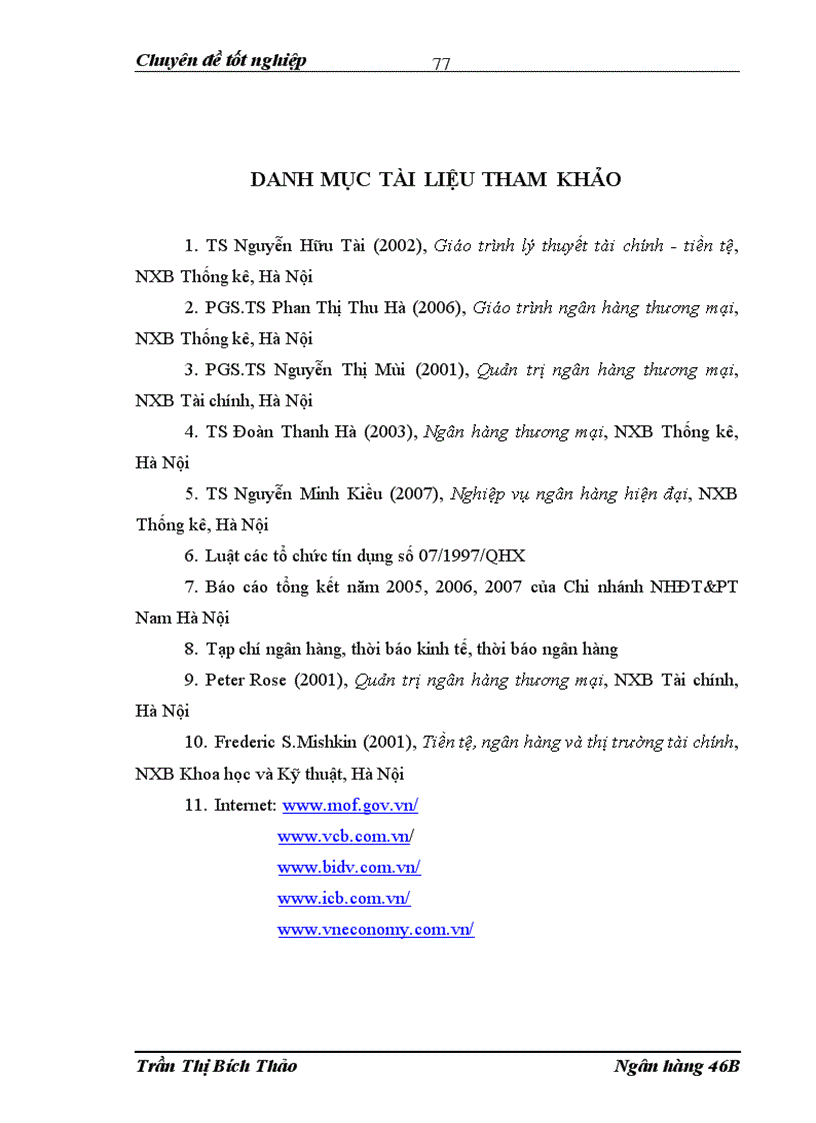 image for page Phát triển dịch vụ bảo lãnh tại Chi nhánh ngân hàng NHĐT PT BIDV Nam Hà Nội