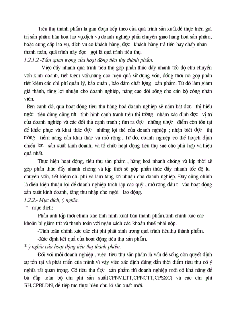 image for page Tổ chức hạch toán thành phẩm tiêu thụ thành phẩm ở công ty rau quả việt nam