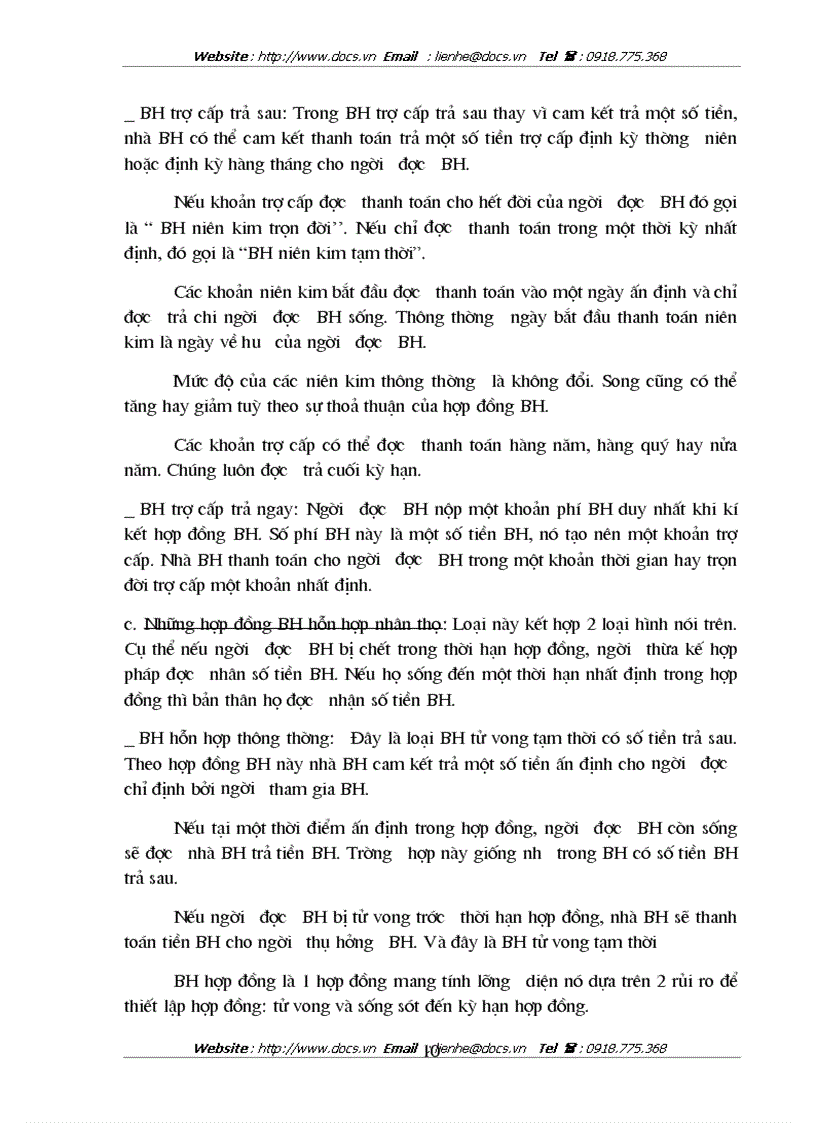 image for page Bảo hiểm nhân thọ và khả năng phát triển nghiệp vụ này ở VIỆT NAM