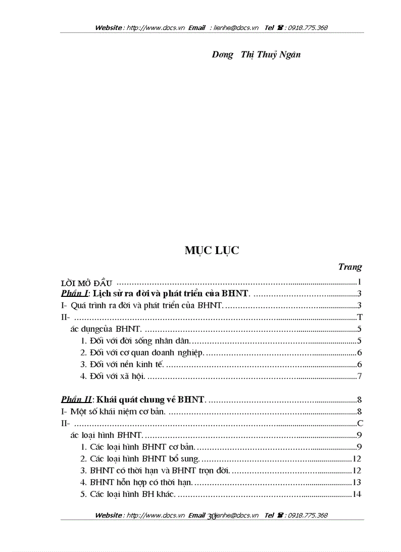image for page Bảo hiểm nhân thọ và khả năng phát triển nghiệp vụ này ở VIỆT NAM